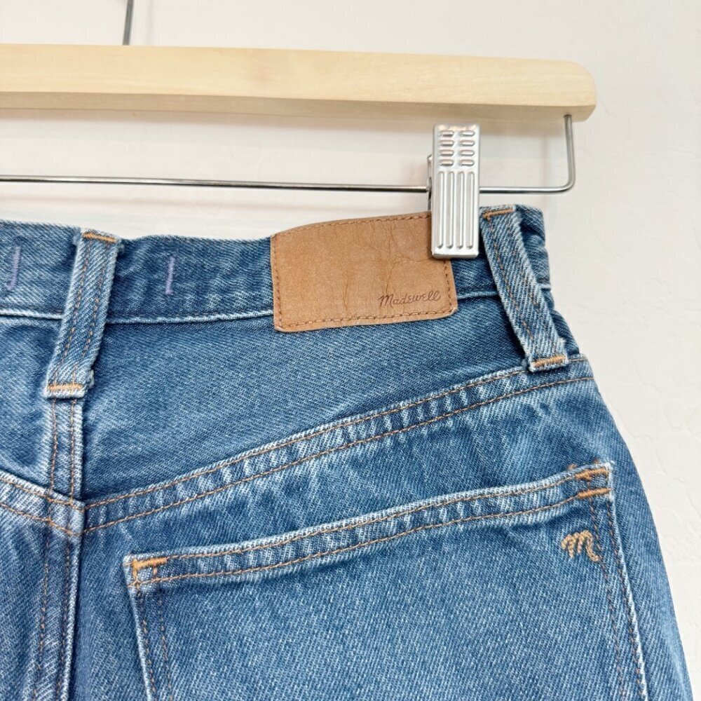 Madewell Denim Baggy Straight Leg High Rise Jeans Preppy Casual Contemporary 23 - Picture 7 of 11